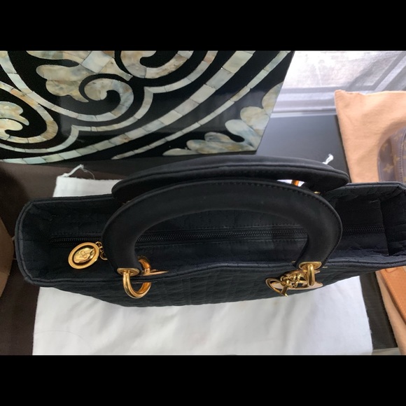 Christian Dior Cannage Nylon Handbag MM - Picture 4 of 8